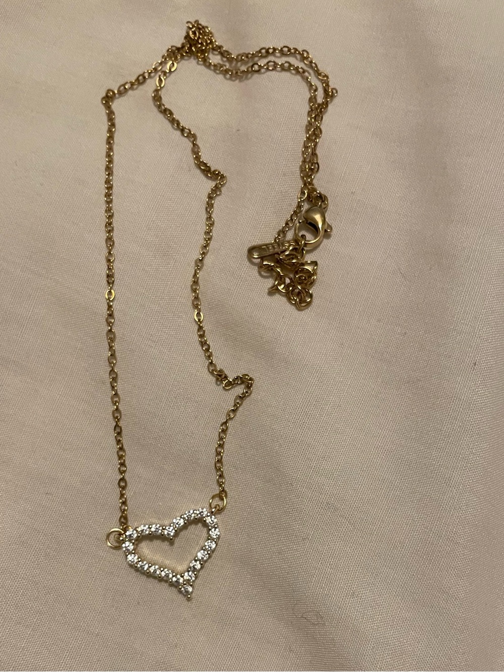 New - 14k gold plated stainless steel necklace